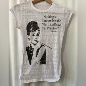 Inspirational White Graphic Tee